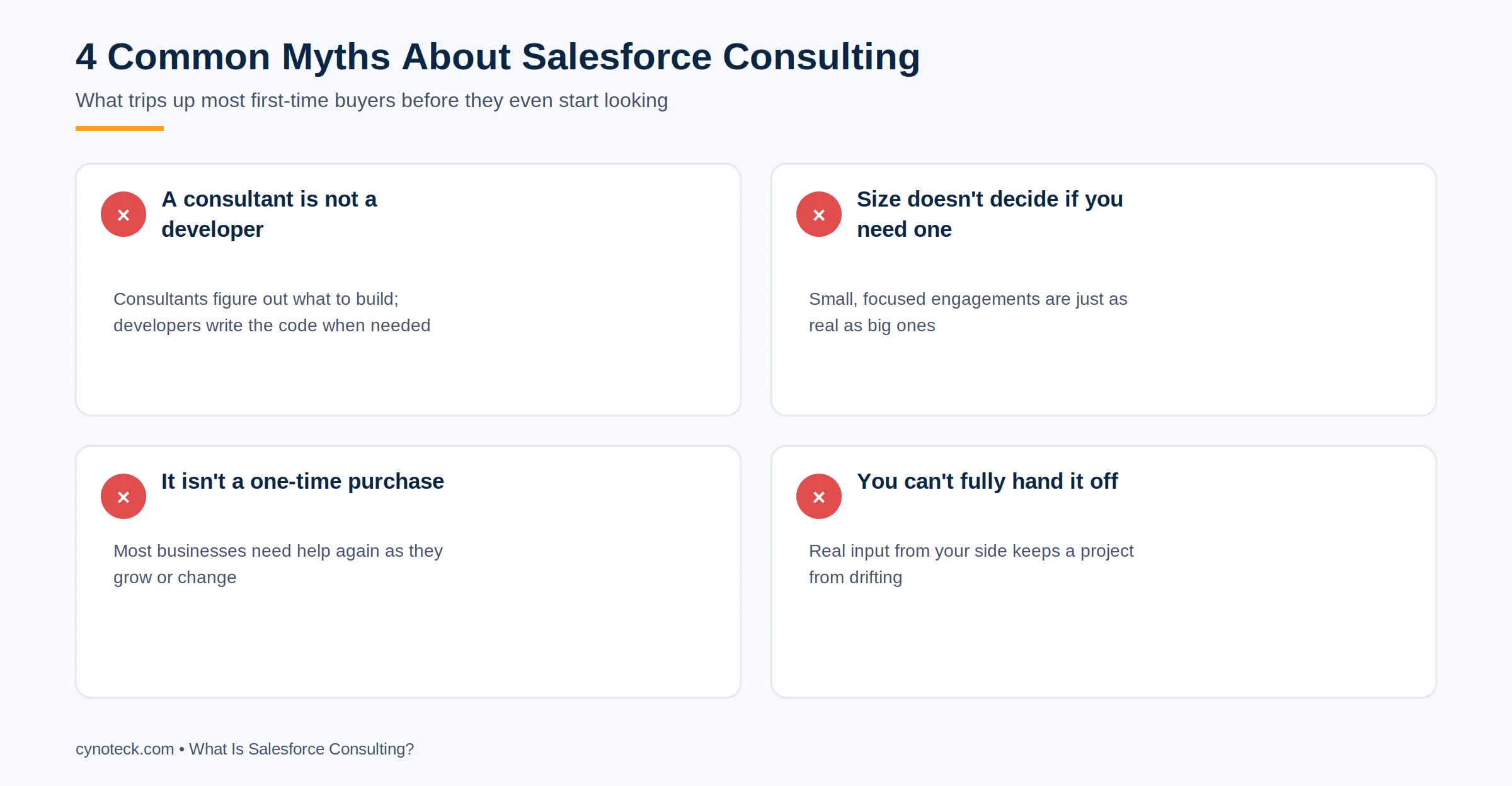 4 common myths about Salesforce consulting, debunked
