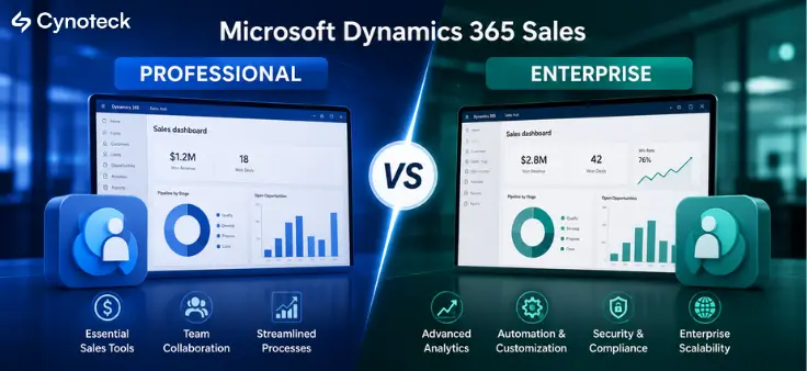 Microsoft Dynamics 365 Sales Professional vs Enterprise
